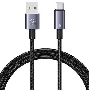 Kabel USB - USB-C USAMS SJ663USB01 3A 1.2 m Stalowy