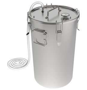 Wędzarnia BROWIN 330150 z termometrem 29 x 29 x 50 cm Srebrny