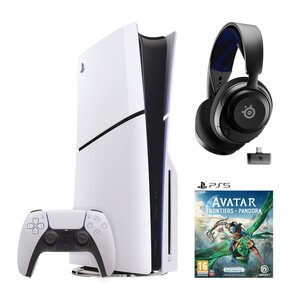 Konsola SONY PlayStation 5 Slim + Gra PS5 Avatar + Słuchawki STEELSERIES Arctis Nova 4P