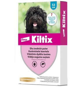 Obroża KILTIX przeciw kleszczom i pchłom dla średnich psów (53 cm)