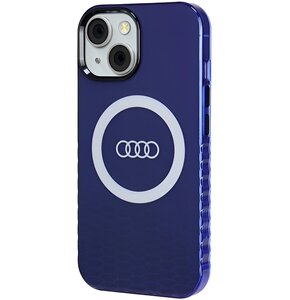 Etui AUDI IML Big Logo MagSafe do Apple iPhone 13/14/15 Niebieski