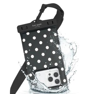 Etui wodoodporne KATE SPADE NEW YORK Waterproof Floating Pouch Czarno-biały