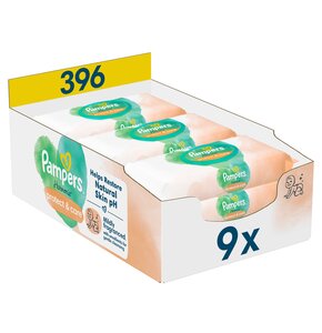 Chusteczki nawilżane PAMPERS Harmonie Protect & Care (396 szt.)