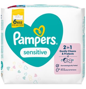 Chusteczki nawilżane PAMPERS Sensitive (312 szt.)