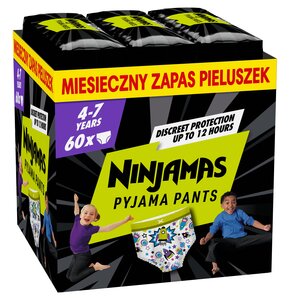 Pieluchomajtki PAMPERS Ninjamas Statki kosmiczne (60 szt.)