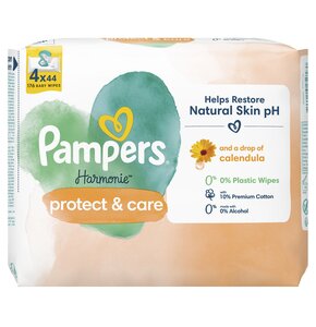 Chusteczki nawilżane PAMPERS Harmonie Protect & Care (176 szt.)