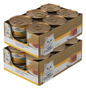 Karma dla kota GOURMET Gold Savoury Cake Kurczak i marchewka 12 x 85 g