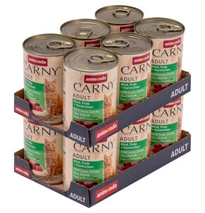 Karma dla kota ANIMONDA Carny Wołowina z indykiem i królikiem 12 x 400 g