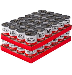 Karma dla psa DOLINA NOTECI Premium bogata w wołowinę 48 x 400 g