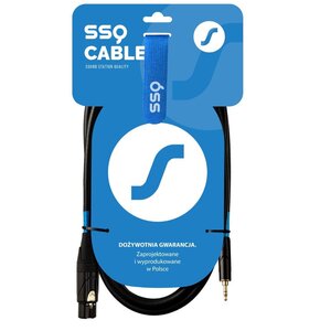 Kabel SSQ XLRMI5 XLR żeński - Jack stereo 3.5 mm 5 m