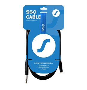 Kabel SSQ JSG5 Jack Stereo 6.3 mm męski - Jack Stereo 3.5 mm żeński 5 m
