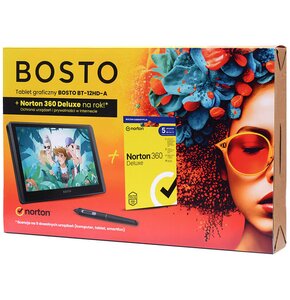 Tablet graficzny BOSTO BT-12HD-A + Norton 360 Deluxe