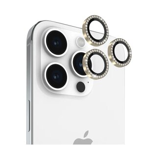 Szkło hartowane na obiektyw KATE SPADE NEW YORK Aluminum Ring Lens Protector do iPhone 15 Pro/15 Pro Max Złoty