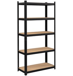 Regał magazynowy GOCKOWIAK 150 x 75 x 30 cm Czarny