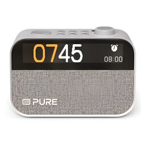 Radiobudzik PURE Moment Charge Cottton Biały