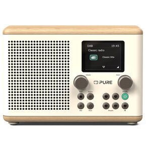 Radioodtwarzacz PURE Classic H4 Biały-dąb