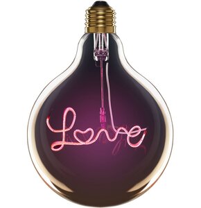 Żarówka LED CELLULARLINE Fancy Bulb Love Różowy 2W E27