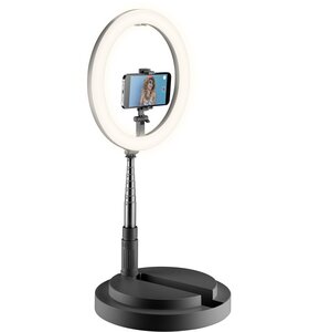 Lampa pierścieniowa CELLULARLINE Selfie Ring Compact Czarny