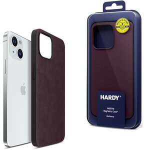 Etui 3MK Hardy MagFabric Case do Apple iPhone 15 Bordowy