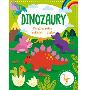 Książka pełna naklejek i zadań Dinozaury