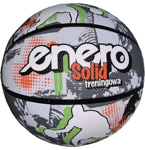 Piłka koszykowa ENERO Solid Biało-szary (Rozmiar 7)