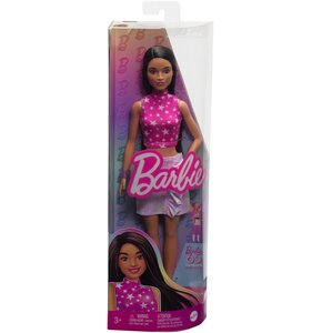 Lalka Barbie Fashionistas Top z gwiazdkami HRH13
