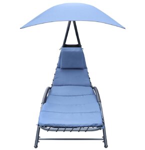 Leżak z parasolem SASKA GARDEN Bergamo 1054445 Granatowy