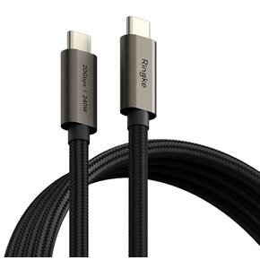 Kabel USB-C - USB-C RINGKE USB 3.2 Gen PD240W 2 m Czarny