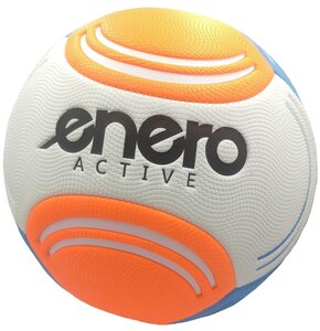 Piłka nożna ENERO Biało-niebiesko-pomarańczowa