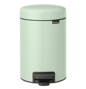 Kosz na śmieci z pedałem BRABANTIA NewIcon nie przepuszcza zapachów, antypoślizgowy, stal 3L Jasnozielony