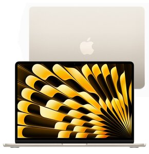 Laptop APPLE MacBook Air 2024 13.6" M3 8GB RAM 256GB SSD macOS Księżycowa poświata