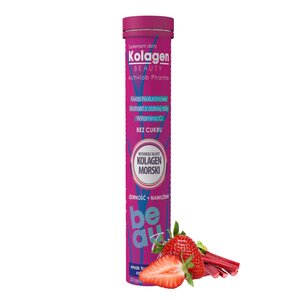Kolagen ACTIVLAB Beauty Truskawkowo-rabarbarowy (20 tabletek)