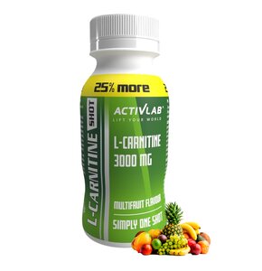 Spalacz tłuszczu ACTIVLAB L-Carnitine Shot Wieloowocowy (80 ml)