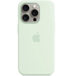 Etui APPLE Silicone Case MagSafe do iPhone 15 Pro Pastelowa mięta