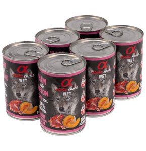 Karma dla psa ALPHA SPIRIT Szynka z melonem 6 x 400 g