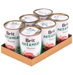 Karma dla psa BRIT Paté & Meat Dziczyzna 6 x 400 g