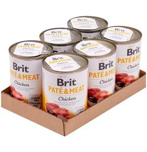 Karma dla psa BRIT Paté & Meat Kurczak 6 x 400 g