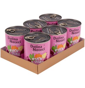 Karma dla psa DOLINA NOTECI Superfood  z kaczką i przepiórką 6 x 800 g