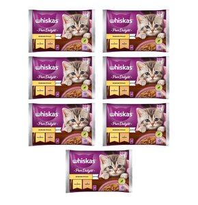Karma dla kota WHISKAS Pure Delight Junior Drobiowe Frykasy w galaretce (28 x 85 g)