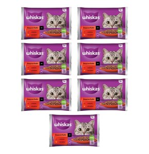 Karma dla kota WHISKAS Klasyczne Posiłki Wołowina z kurczakiem (28 x 85 g)