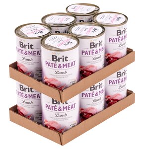 Karma dla psa BRIT Paté & Meat Jagnięcina 12 x 400 g