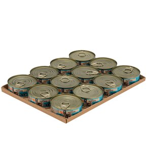 Karma dla kota WIEJSKA ZAGRODA Indyk z łososiem 12 x 85 g