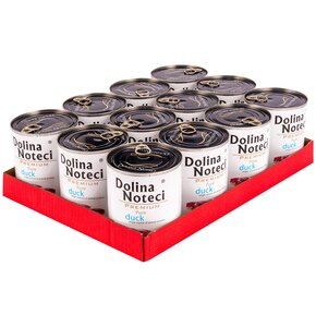 Karma dla psa DOLINA NOTECI Premium Pure bogata w kaczkę 12 x 800 g