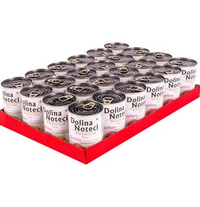 Karma dla psa DOLINA NOTECI Premium Pure bogata w indyka z ziemniakami 24 x 400 g