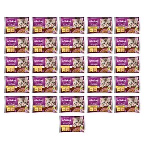 Karma dla kota WHISKAS Pure Delight Junior Drobiowe Frykasy w galaretce (104 x 85 g)