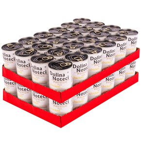 Karma dla psa DOLINA NOTECI Premium Pure bogata w kurczaka z ryżem 48 x 400 g