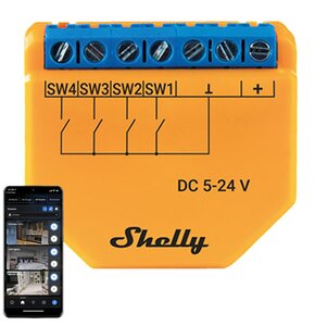 Przełącznik SHELLY Plus I4 DC Wi-Fi
