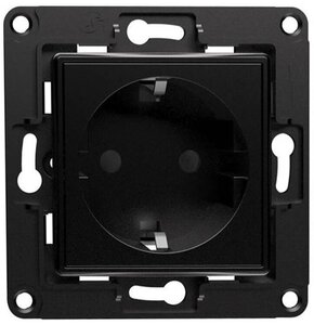 Gniazdko ścienne SHELLY Wallsocket Czarny