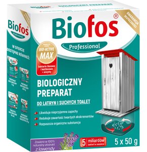 Proszek do czyszczenia latryn i suchych toalet BIOFOS Professional 0.25 kg