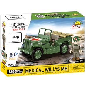 Klocki plastikowe COBI Historical Collection World War II Medical Willys COBI-2295